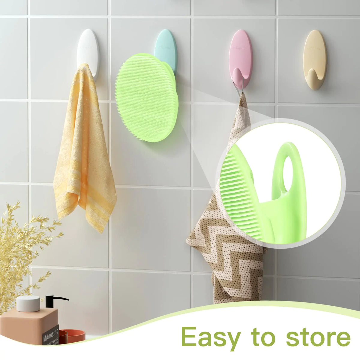 INNERNEED Food-Grade Soft Silicone Body Cleansing Brush Shower Scrubber, Gentle Exfoliating and Massage for All Kinds of Skin (Green) Green Rieworkes