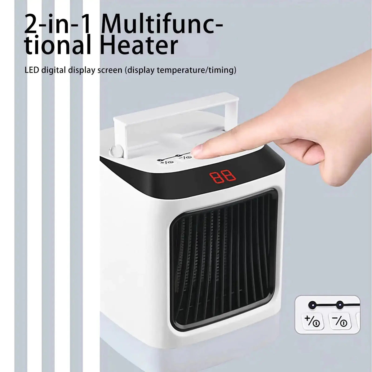 Relaxin Products Premium Portable 2-in-1 Space Heater and Cooler Rieworkes