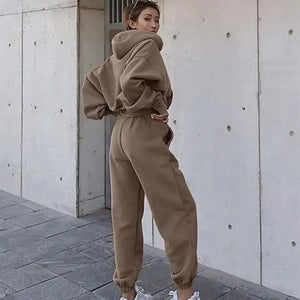 Women Warm Hoodie and Pants Set Rieworkes