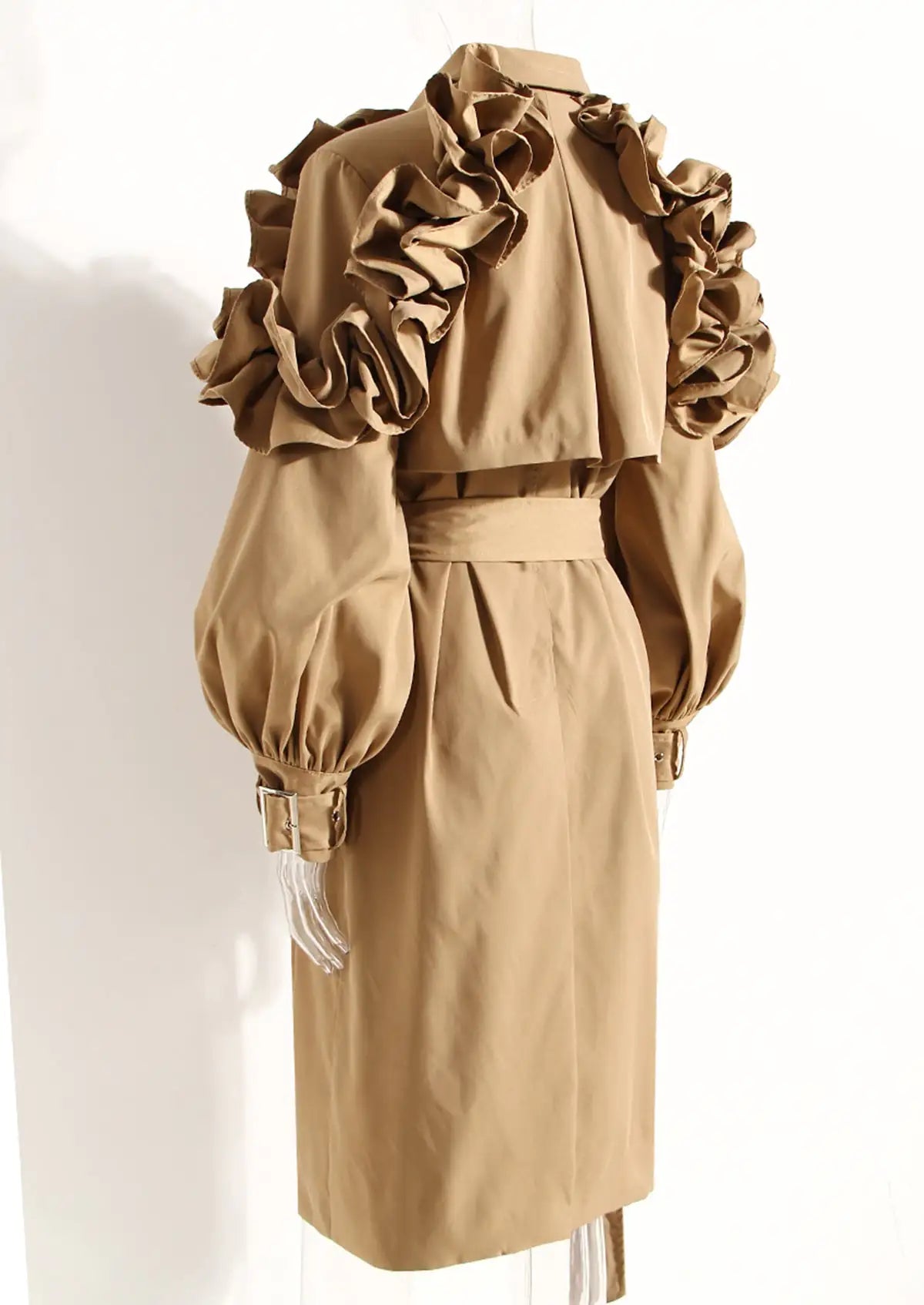 Ruffle Trench Coat Rieworkes