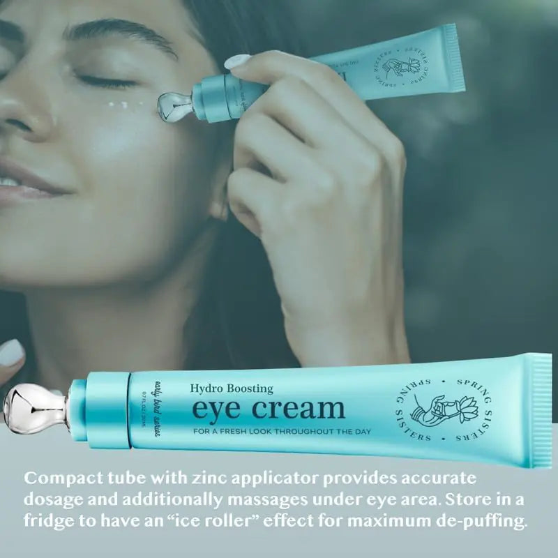 Under Eye Cream for Dark Circles and Puffiness - Caffeine Eye Cream Anti Aging Brightener With Niacinamide, Squalane, Peptide Complex, Korean Skin Care Formula - Massage Zinc Roller - Puffy Eyes 0.7 Fl Oz (Pack of 1) Rieworkes