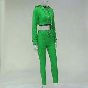 Waffle Tracksuit Set Rieworkes