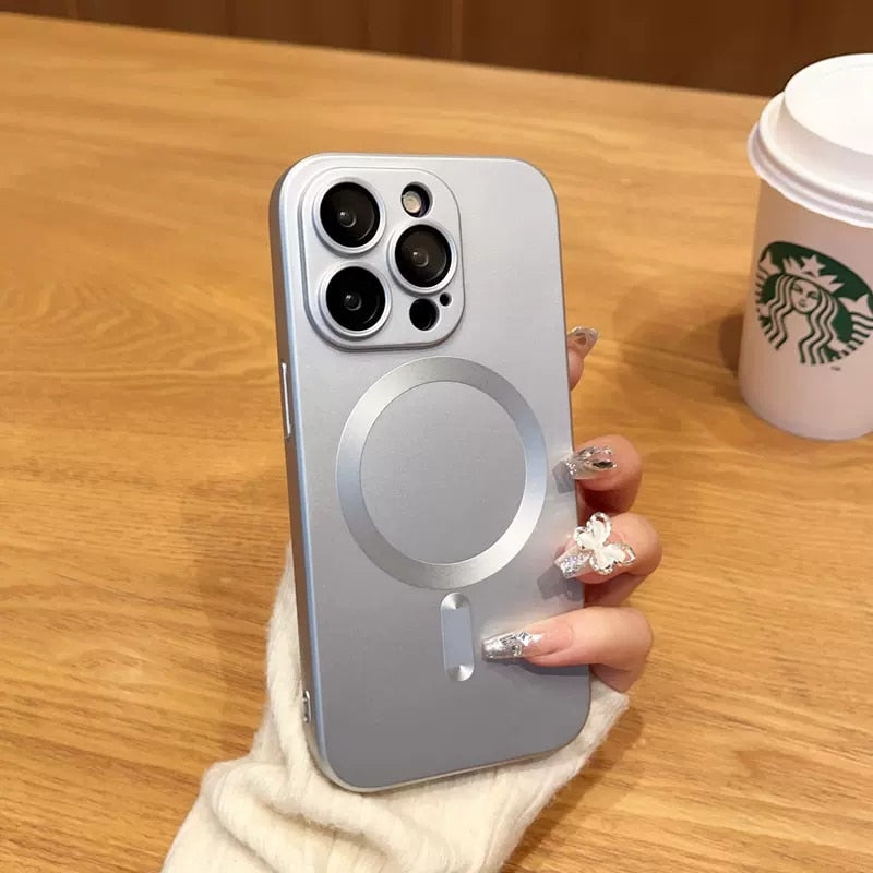 Luxury  Matte Case For Magnetic Wireless Charging Rieworkes