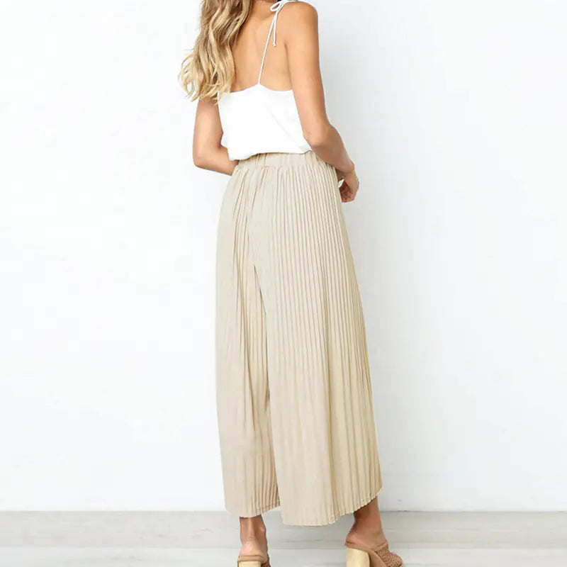 Stylish Loose Wrinkle-Detail Casual Pants for Summer Mimarta