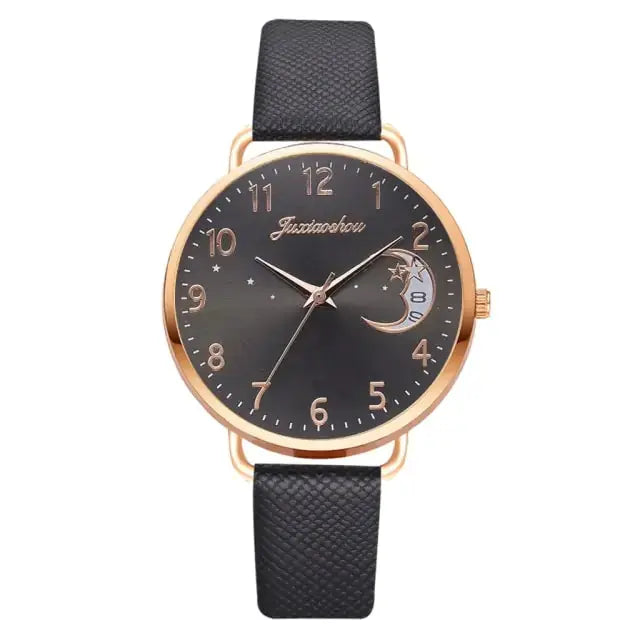 Moon Numbers Bracelet Watches Set Rieworkes
