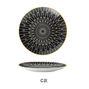 Geometric Pattern Ceramic Plate Rieworkes