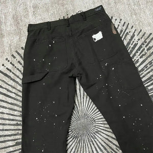 Women's Casual Loose Tooling Printed Bouquet Foot Pants Rieworkes