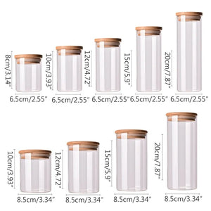Bamboo-Covered Borosilicate Glass Food Storage Containers Rieworkes
