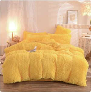 Luxury Plush Fleece Bedding Set - Queen & King Sizes, Warm Quilt Cover & Pillowcases Mimarta