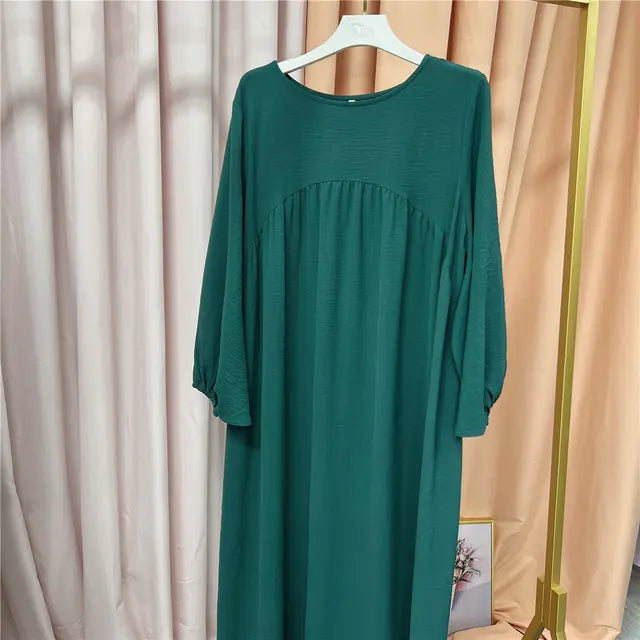 Solid Color Abayas for Women Rieworkes