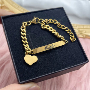 Personalized Kids Jewelry Set: Necklace, Bracelet, Earrings Mimarta