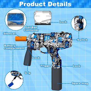 Ball Blaster Gel Shooter Gun Toy Rieworkes