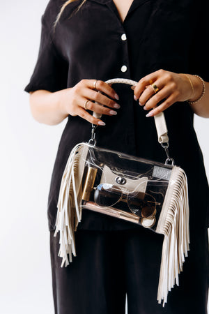 Clear Fringe Crossbody Rieworkes