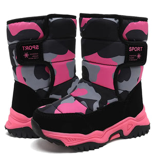 Yeerovan Winter Boots Warm Water Resistant Shoes Snow Boot Anti-Slip Fully Fur Lined Casual Lightweight Boot Skiing(T75 Pink 36) Mimarta
