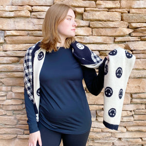Checked On Happiness Cozy Scarf Rieworkes