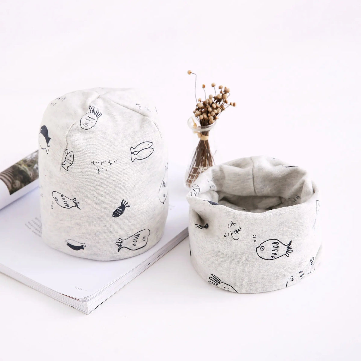 Autumn Winter Baby Cotton Scarf &amp; Hat Set (Wholesale) Mimarta