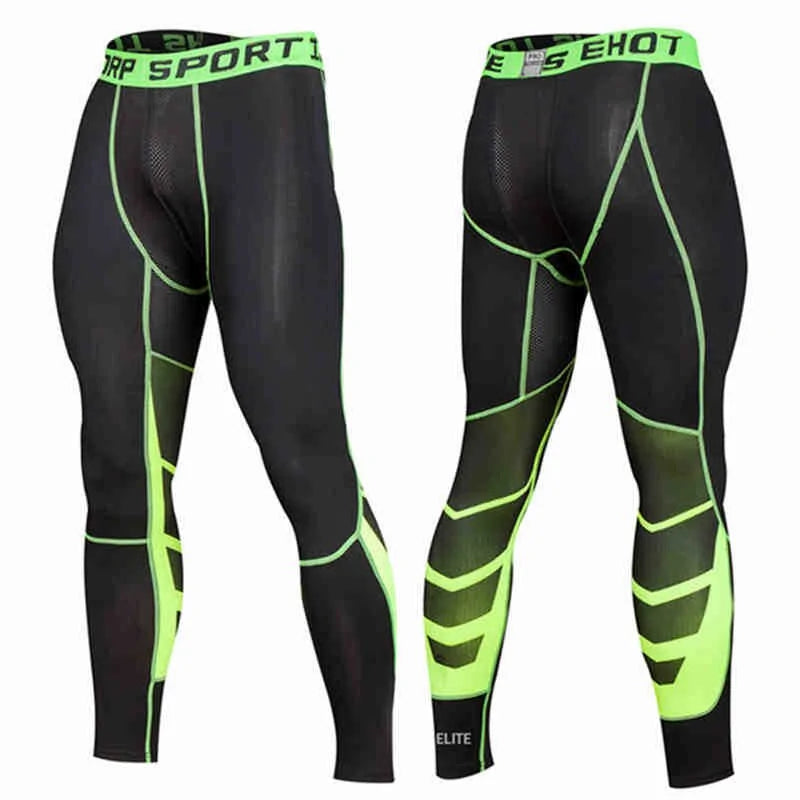 Men's Pro Compression Running Tights: Hot Yoga Pants for Gym &amp; Basketball Rieworkes