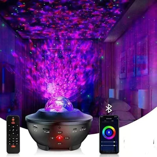 Black Galaxy Projector with 360° Starry Sky Light Rieworkes