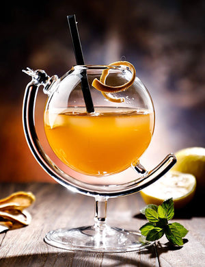 Globe Design Cocktail Glass Rieworkes