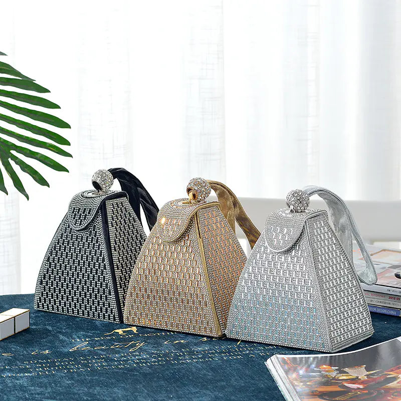 New Triangle Diamond Handbag for Evening Dresses Mimarta
