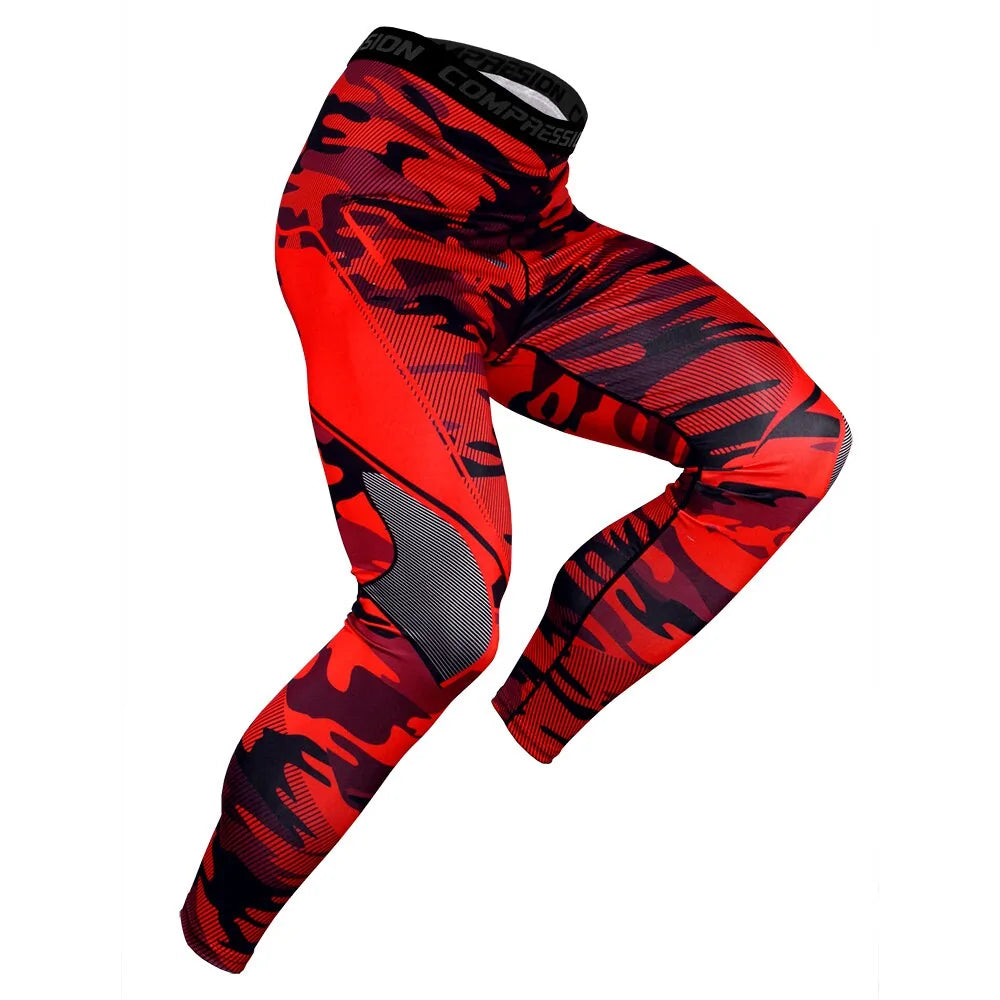 Men's Pro Compression Running Tights: Hot Yoga Pants for Gym &amp; Basketball Rieworkes