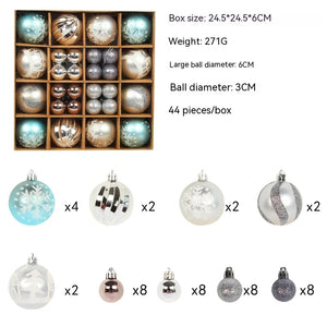 Colorful Christmas Ornament Ball Set Rieworkes