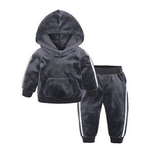 Children's Velvet 2-Piece Set for Boys and Girls Mimarta