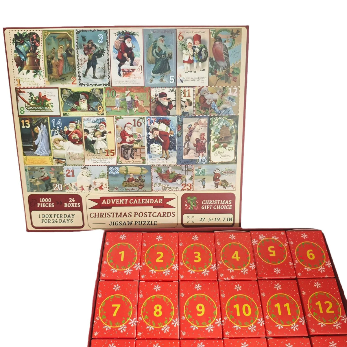 24-Box Christmas Advent Puzzle Mimarta
