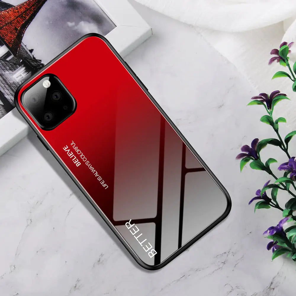 Customized Gradient Glass Phone Case Mimarta