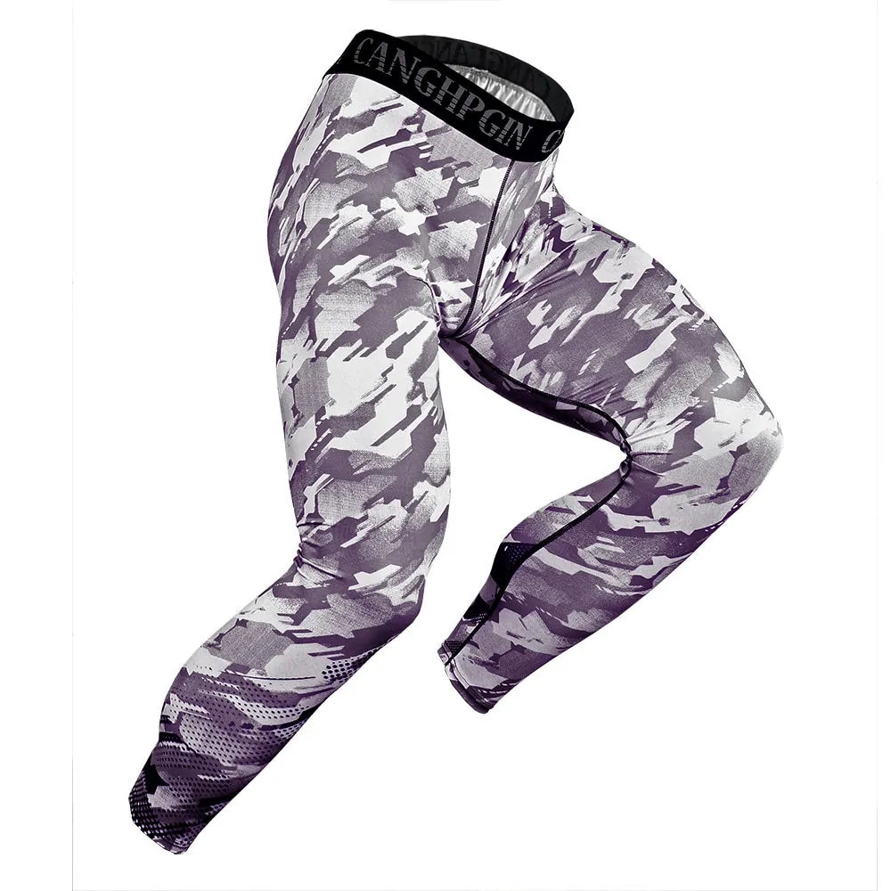 Men's Pro Compression Running Tights: Hot Yoga Pants for Gym &amp; Basketball Rieworkes