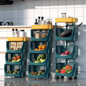 Mobile Storage Cart for Kitchen, Living Room, Bathroom Rieworkes