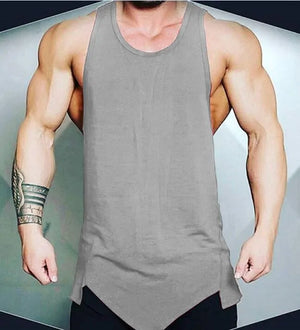 Men's Athletic Gym Fitness Tank Top - Solid Sleeveless Vest Rieworkes