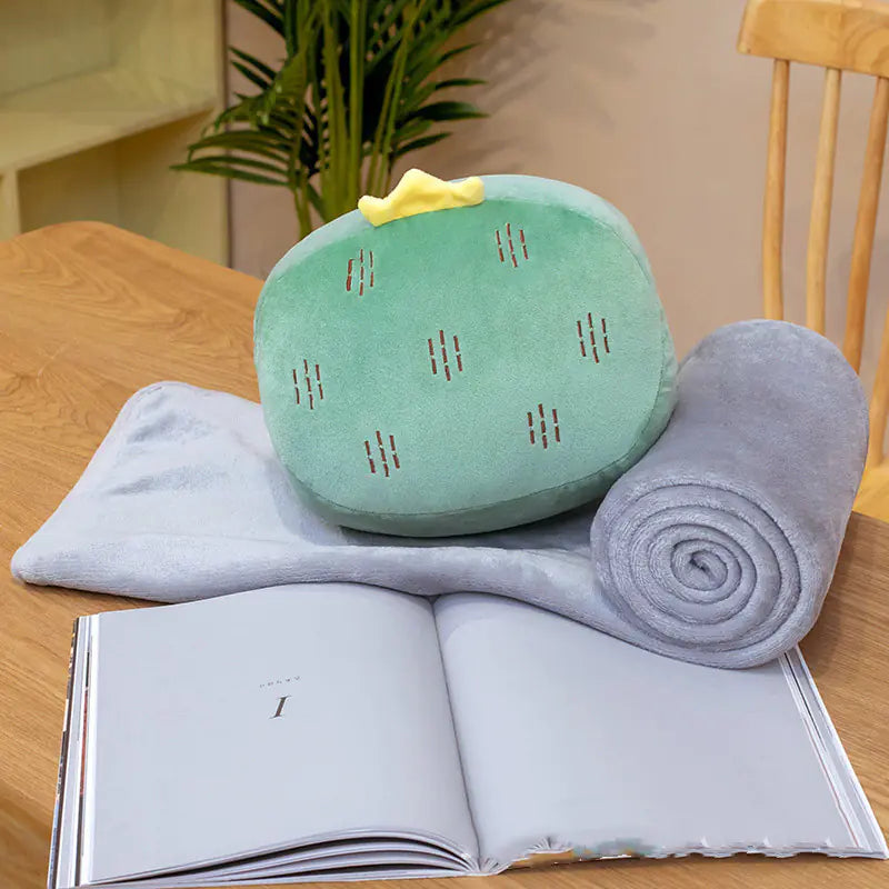 Winter Comfort: Pillow and Stuffed Toy Blanket Set Mimarta