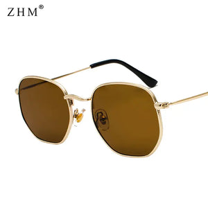 Luxury Sunglasses Classic Square Metal Frame Rieworkes