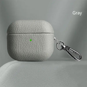 Luxury Lychee Skin Pattern Earphone Case Rieworkes