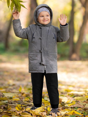 Resinta 4 Pack Toddler and Boys Joggers Sweatpants Kids Pull-On Active Athletic Pants with Drawstring Elastic Waistband 5T Black, Dark Gray, Navy Blue, Burgundy Rieworkes