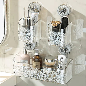 Bathroom Suction Shelf for Towels and Toiletries Mimarta