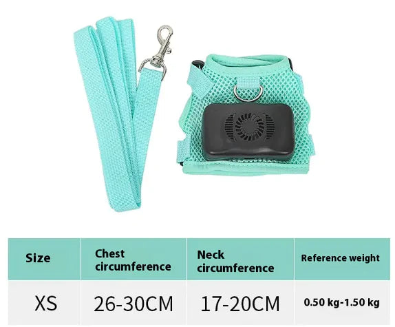 Pets Dog Vest Chest Strap Harness Air Conditioner Cooling And Breathable With Air Conditioner Pet Products Rieworkes