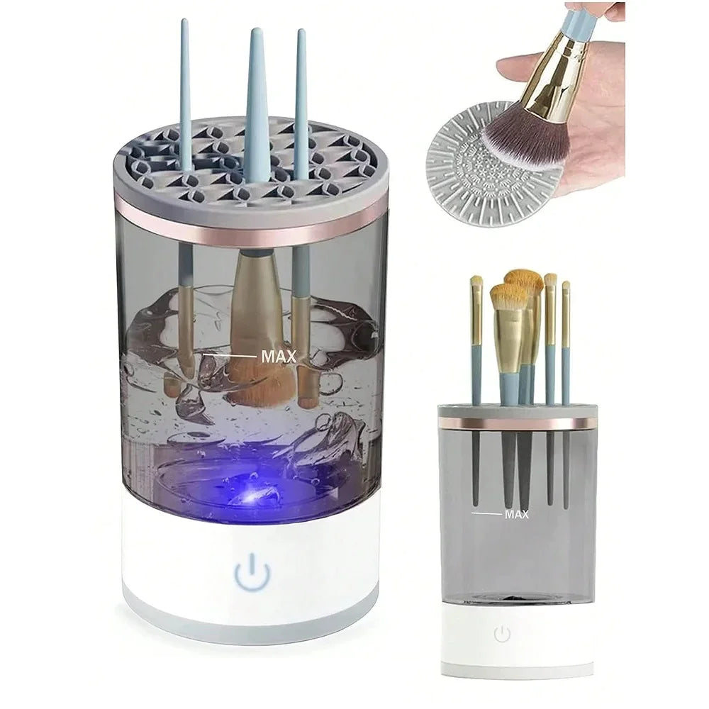 Automatic Brush Cleaner Electric Makeup Brush Cleaning Machine Fast Clean Dryer Rieworkes