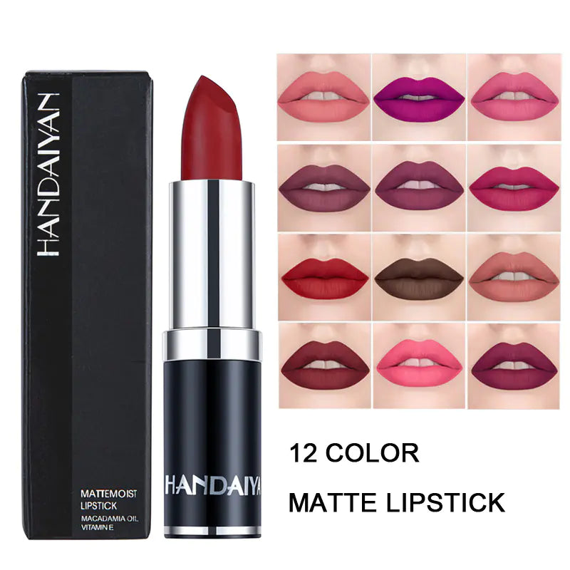 Matte Velvet Lip Gloss in Red Brown Purple Shades Mimarta