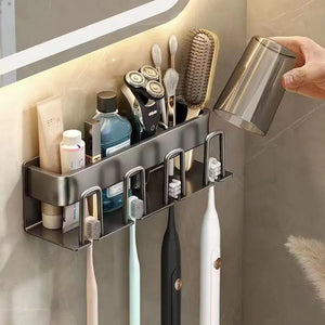 Wall-Mounted Toothbrush and Cup Holder for Bathroom Mimarta