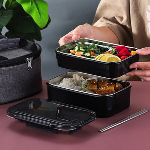 Stainless Steel Two-Layer Lunch Box Rieworkes
