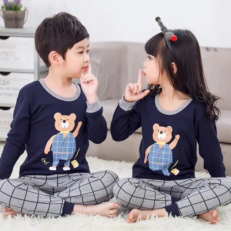 Children's Thermal Underwear Set for Autumn and Winter Mimarta
