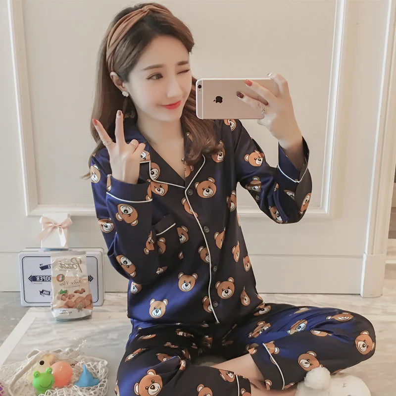 Autumn Ice Silk Loungewear Rieworkes