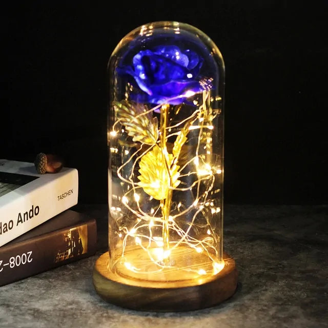 Enchanted Glass Rose Decoration Rieworkes