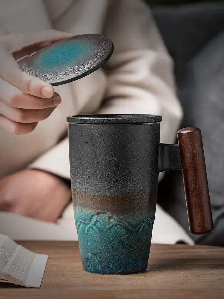 Retro Ceramic Coffee Mug Set Rieworkes