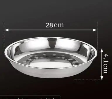 Stainless Steel Tableware Dinner Plate Rieworkes