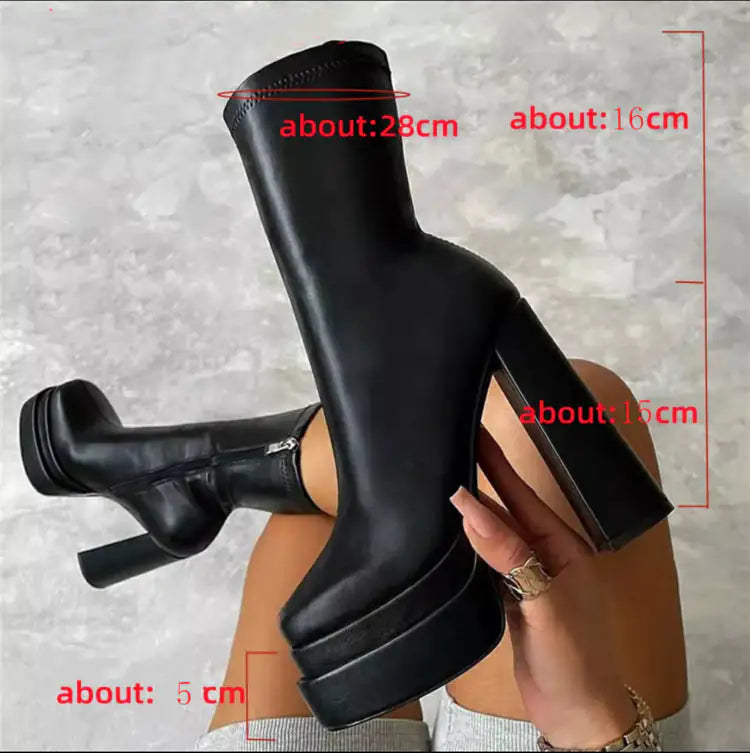 Daphne Platform Boots Rieworkes