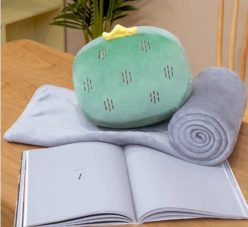 Winter Comfort: Pillow and Stuffed Toy Blanket Set Mimarta