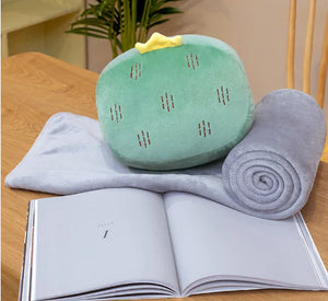 Winter Comfort: Pillow and Stuffed Toy Blanket Set Mimarta